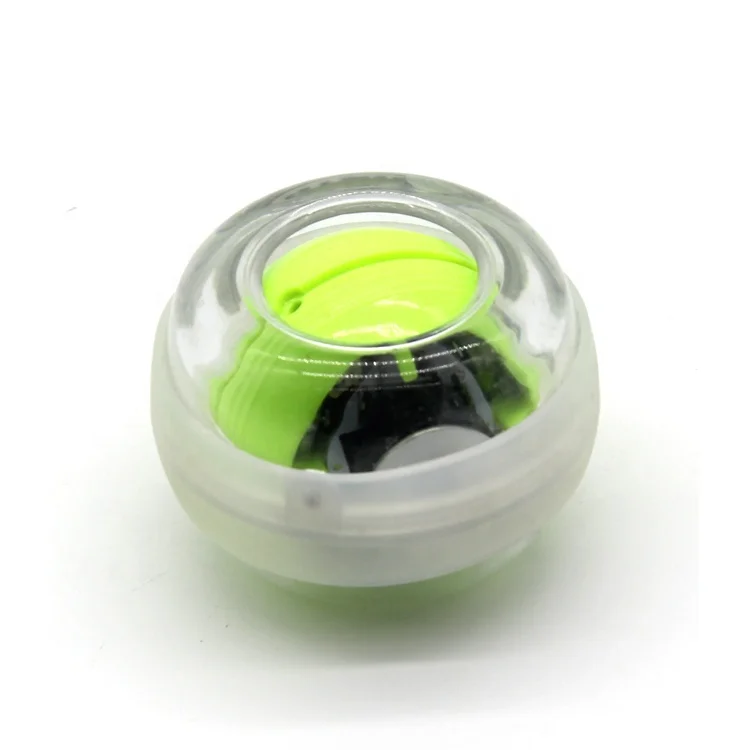 Hand Fore Arm and Wrist Force Power Strength Exercise Fitness Gyro Ball with LED Flash Light