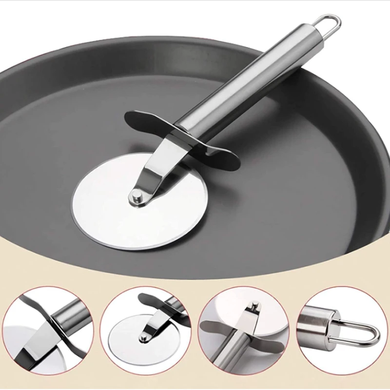 Best Seller 2022 High Quality Stainless Steel Single Wheel Pizza Knife Baking Tool Pizza Cutter