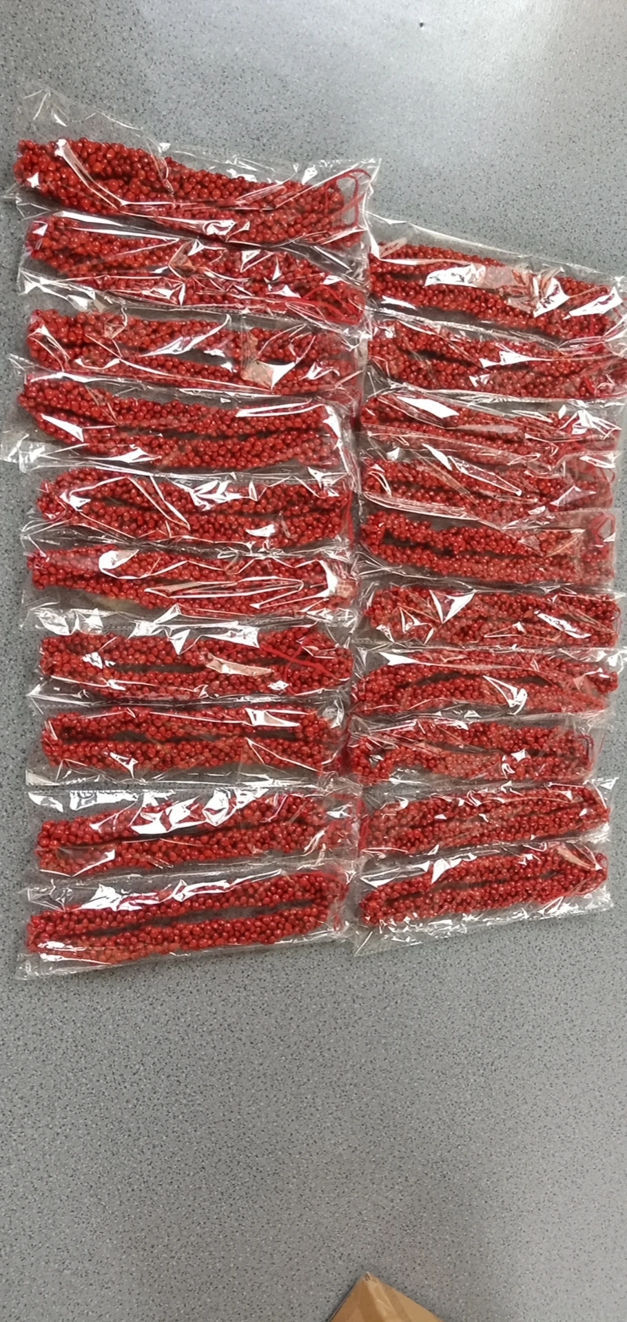 Wholesale Natural Bodhi Necklace Red Beans Acacia Beans KN-jn002 Kukui Leis Fashion Jewellery Wearing