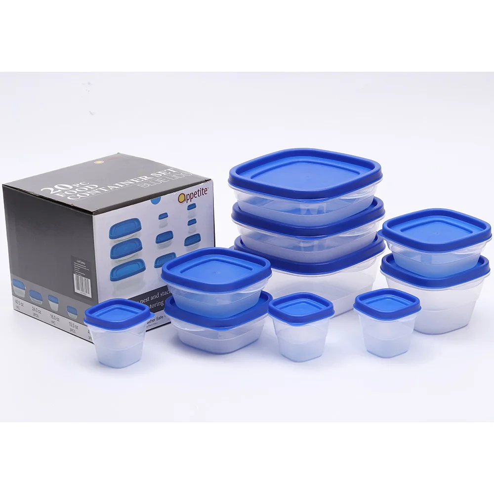 
zhejiang factory rubbernaid dart plastic pp set bulk food storage container food storage set 