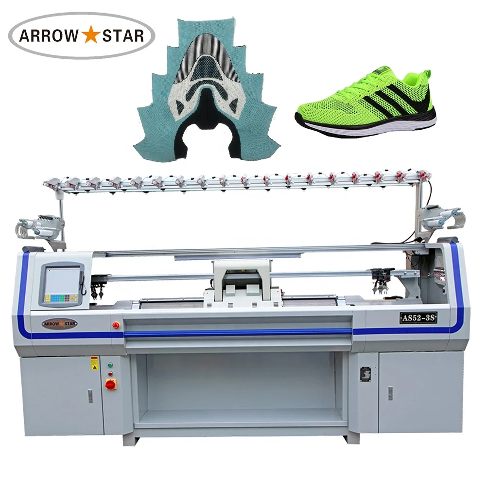 New arrive similar steiger shoes upper face vamp knitting machine
