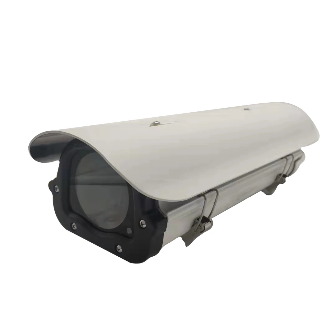 Metal outdoor waterproof Security Camera box cover big cctv bullet Camera housing with Sun visor