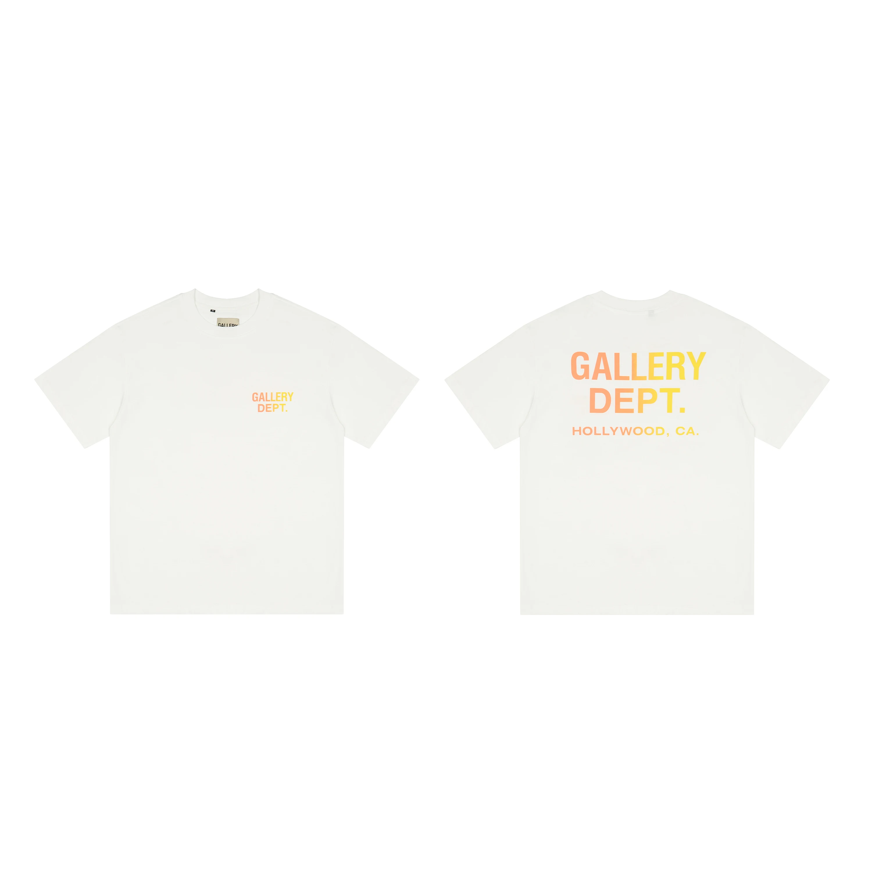 GALLERY DEPT LETTERS GRADIENT PRINT SHORT SLEEVE TEE High end Brand Designer Designed T-shirts for Men and Women