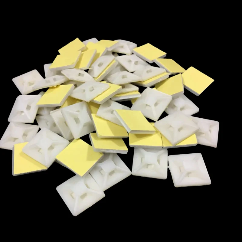 40*40 suction cups Nylon self adhesive cable clamps Cable tie fixing Plastic cable locator sheets Management clips Clamps