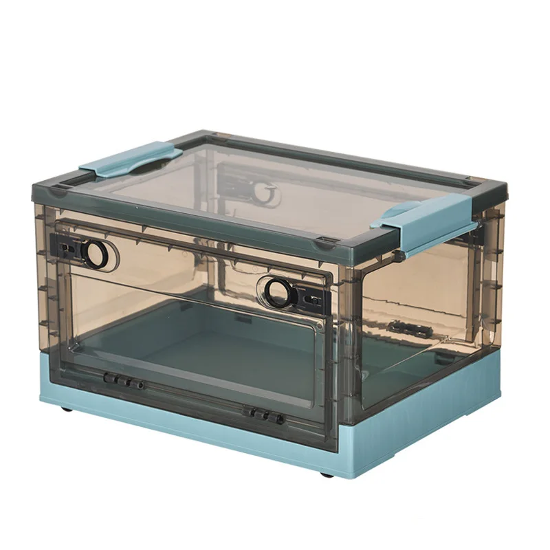 New Hot Plastic Car Camping Cloths Collapsible Stretchable Folding Shoe Box Storage bin With Wheels