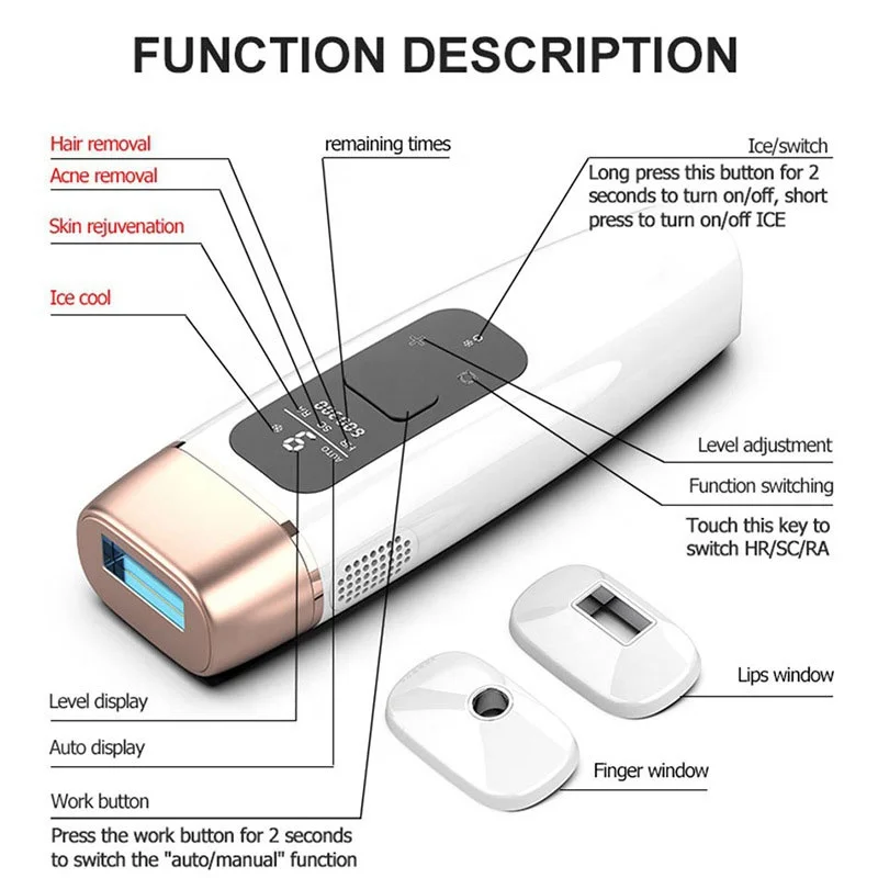 2020 Skin Rejuvenation Epilator Handset Portable Permanent IPL Device Price Machine Home Use Laser IPL Hair Removal