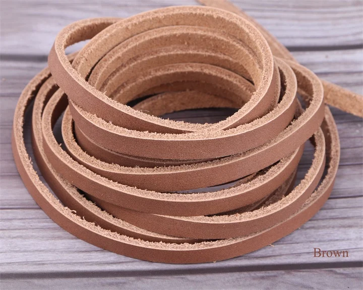 Double Strip DIY Imitation Leather Cord Flat PU Hemmed Leather Rope For Bracelet Clothing