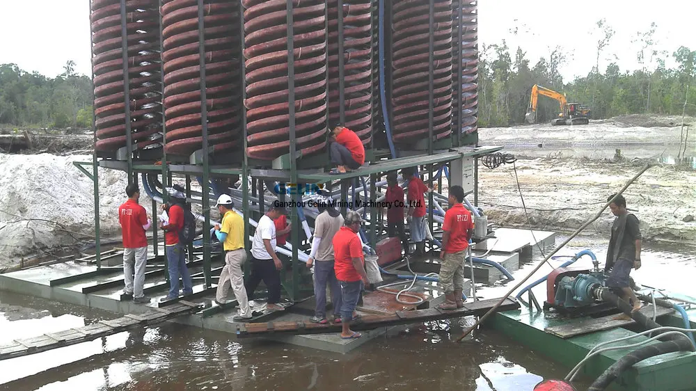 River Gold Mining Equipment with Most Useful Equipment Spiral Chute