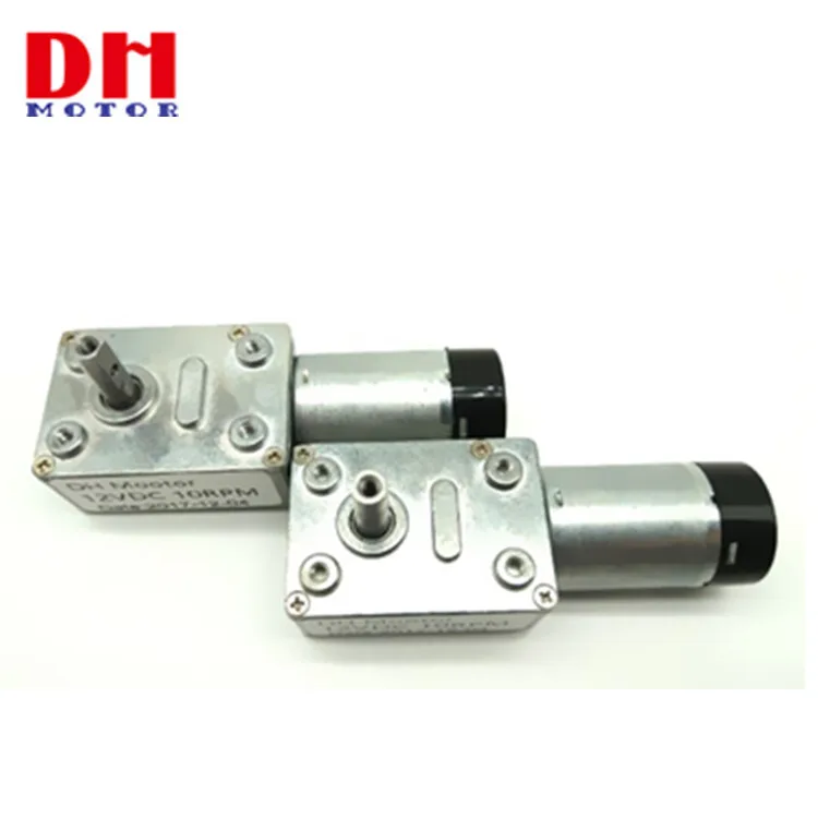 12v 24v DC Double Shaft Worm Gear Motor JGY370 Motor