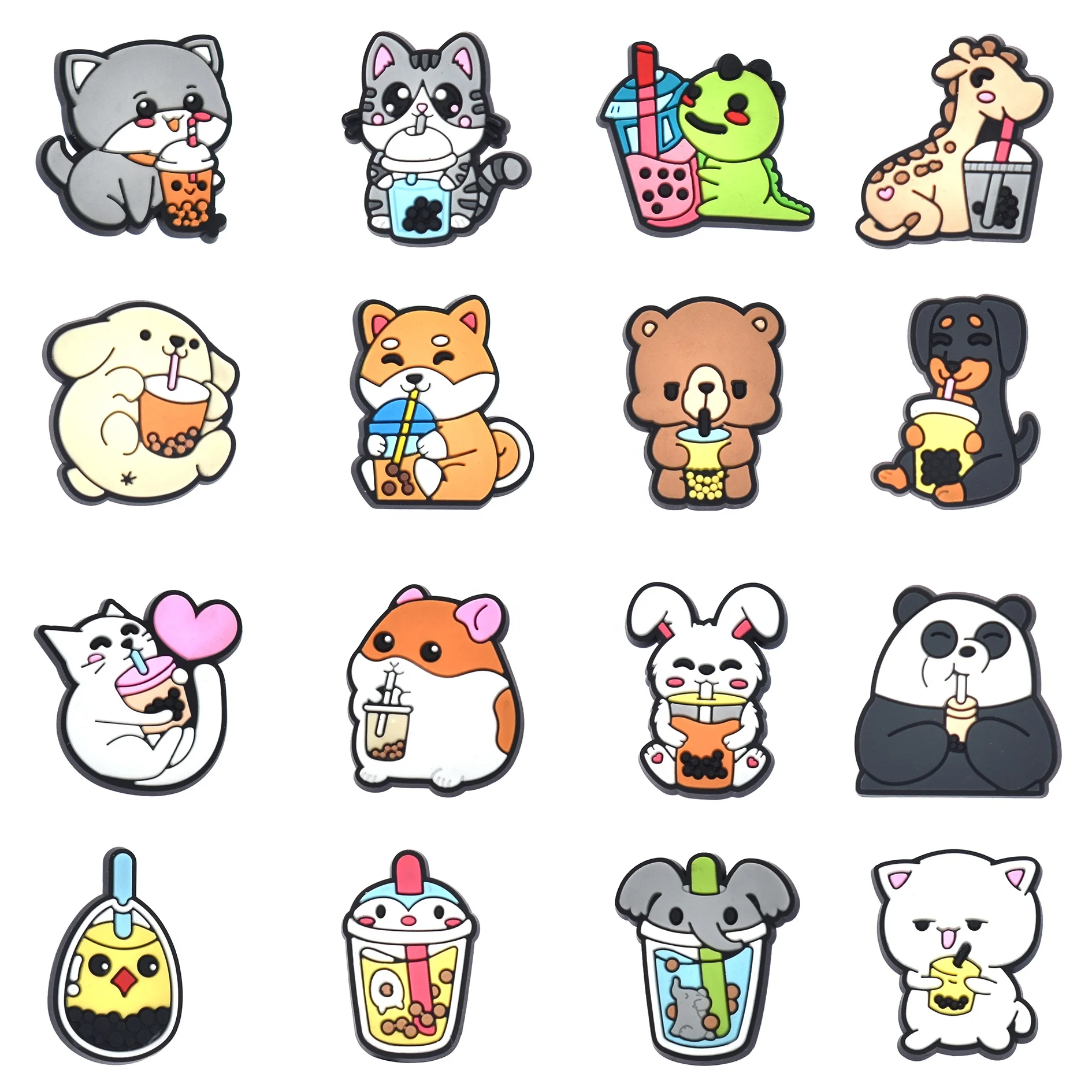 2024 Customized Wholesale Rubber 3D Animation Cartoon Youth Shoes Charm Shoes Decoration Animal Style Shoes Accessories Charm