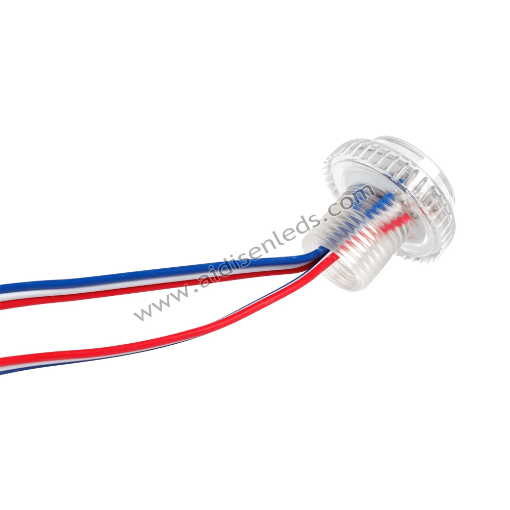 Outdoor Commercial LED Pixel Light 30mm WS2811 RGB Pixel Landscape Lighting Auto CAD Layout IP20 IP68 Changeable Emitting Color