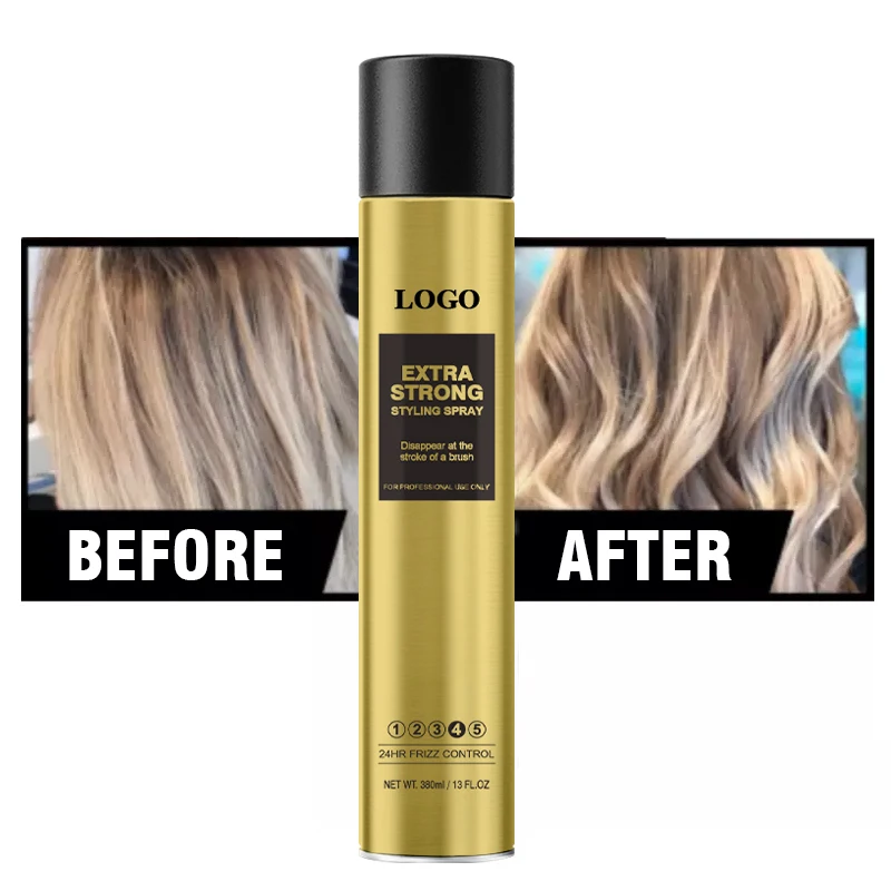 High Demand strong Hold Hair Spray Salon Styling Mens shine Fast-Drying Hair Spray