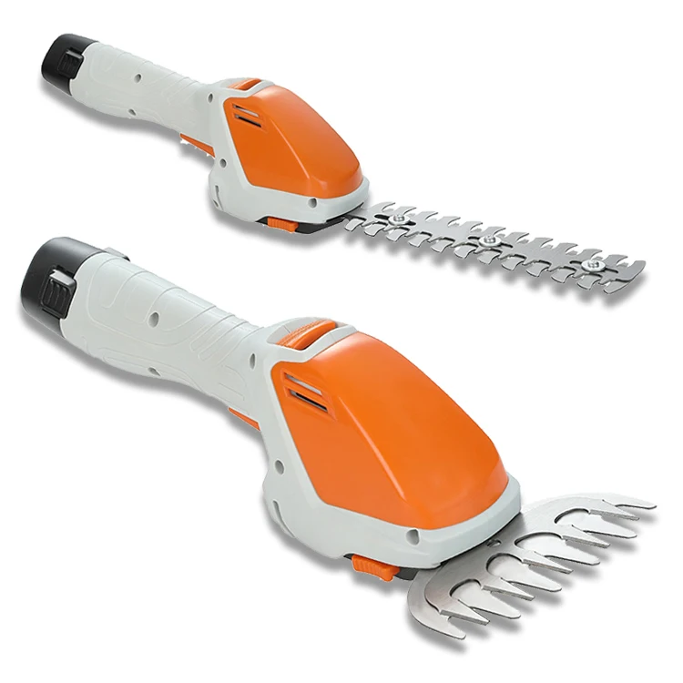 Electric Lithium-Ion Cordless Hedge Trimmer Angle Grinder Convert To Grass Accumulator Garden Shears Huter Orange Patriot