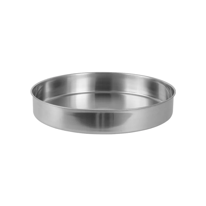 Baming Chinese-style Stainless Steel Pastry Dish Multi-specification Cooking Liangpi Candy Steamed Flat Plate Outdoor Portable