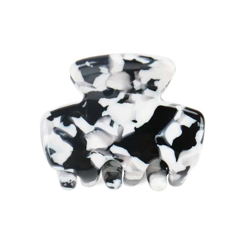 Hot Sale Mini Hair Jaw Claw Clips Simple Small Acetate Rectangle Claw Clips Customizable Multi-color Hair Clips