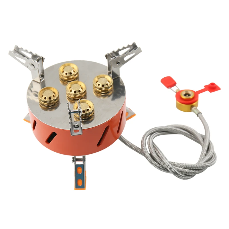 ZYZY outdoor stove high-power 5-hole outdoor five-head camping stove
