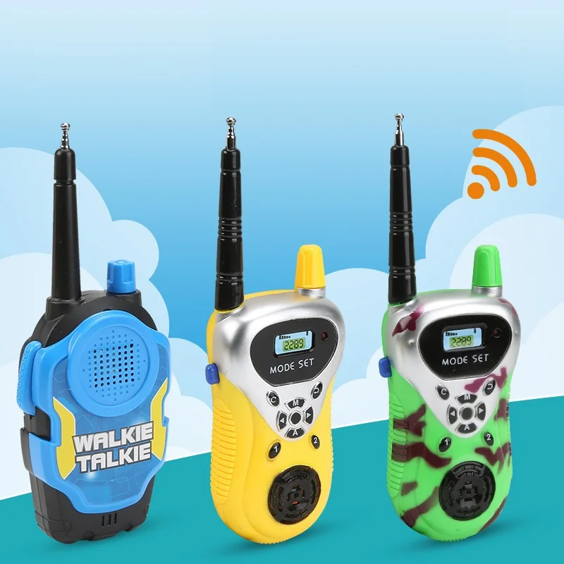Cartoon Walkie Talkies For Toddlers Kids Pretend Toys Children Outdoor Adventure Walkie Talkie Toy