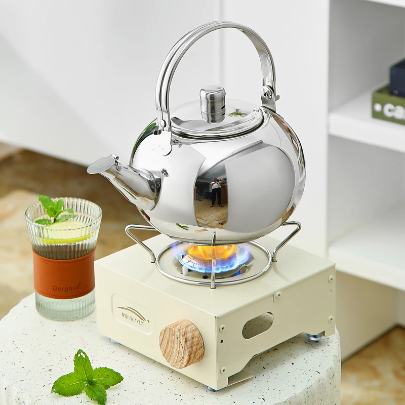 1.3L семейный Сферический чайник из нержавеющей стали для приготовления чая или кипящей воды чайники