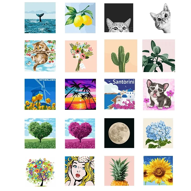 Wholesale New Design Diamond Paintings 5d 20*20 Diy Diamond Painting Animal Diamond Art Painting For Kids And Adults