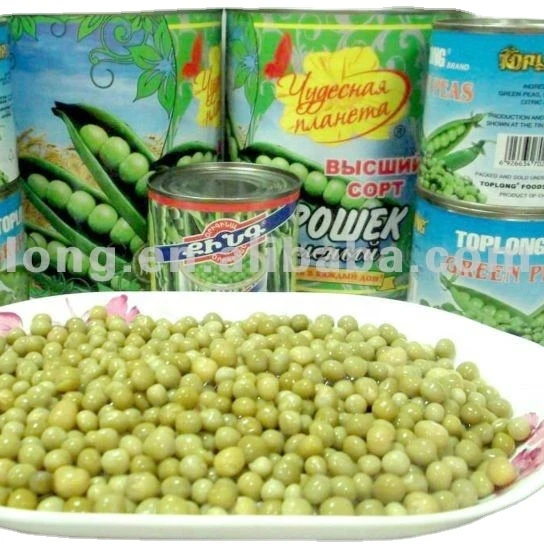 
Canned Fresh Green Peas 