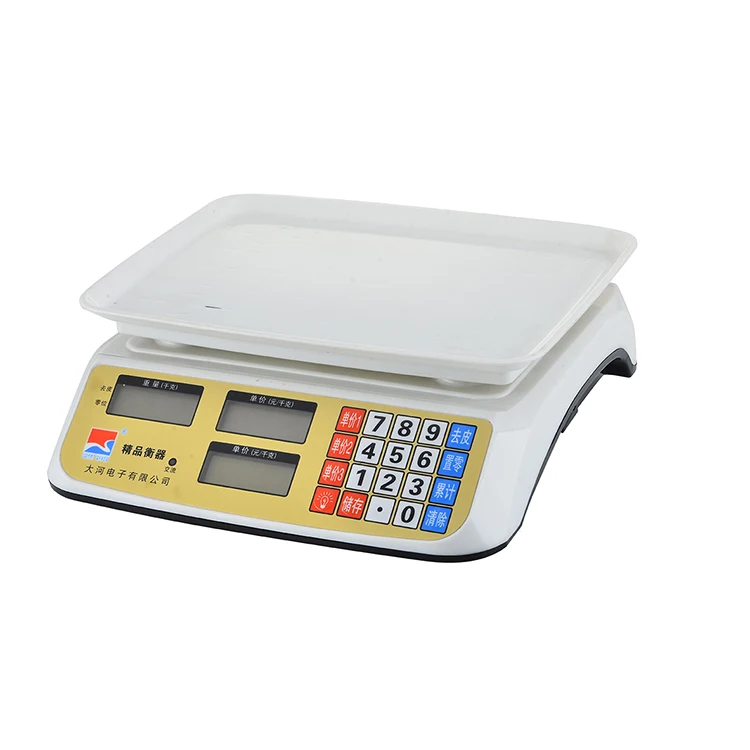 Popular ABS materials waterproof digital kitchen scale 15kg Oem