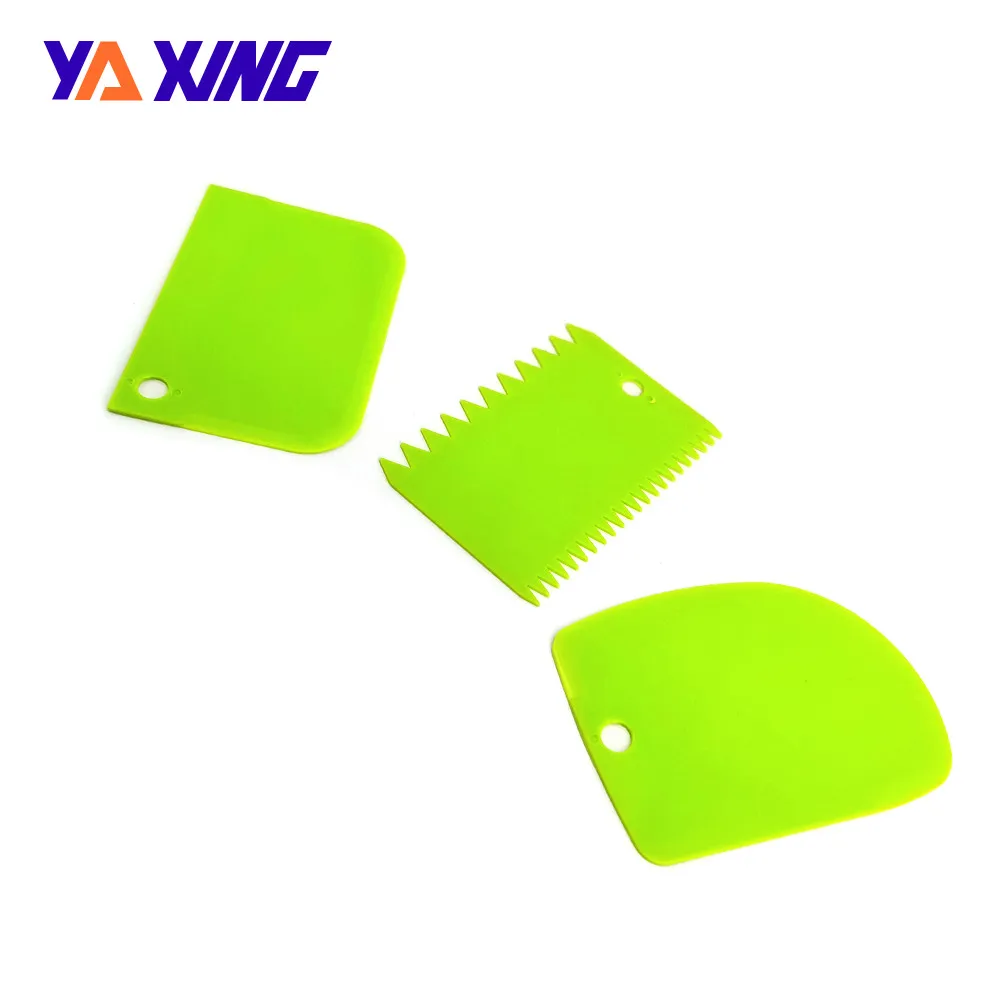 3 pcs Professional Dough Cutter Cake Bread Slicer Baking Pasty Scraper Cake Blade Plastic Spatula For Cake Patisseries Tools