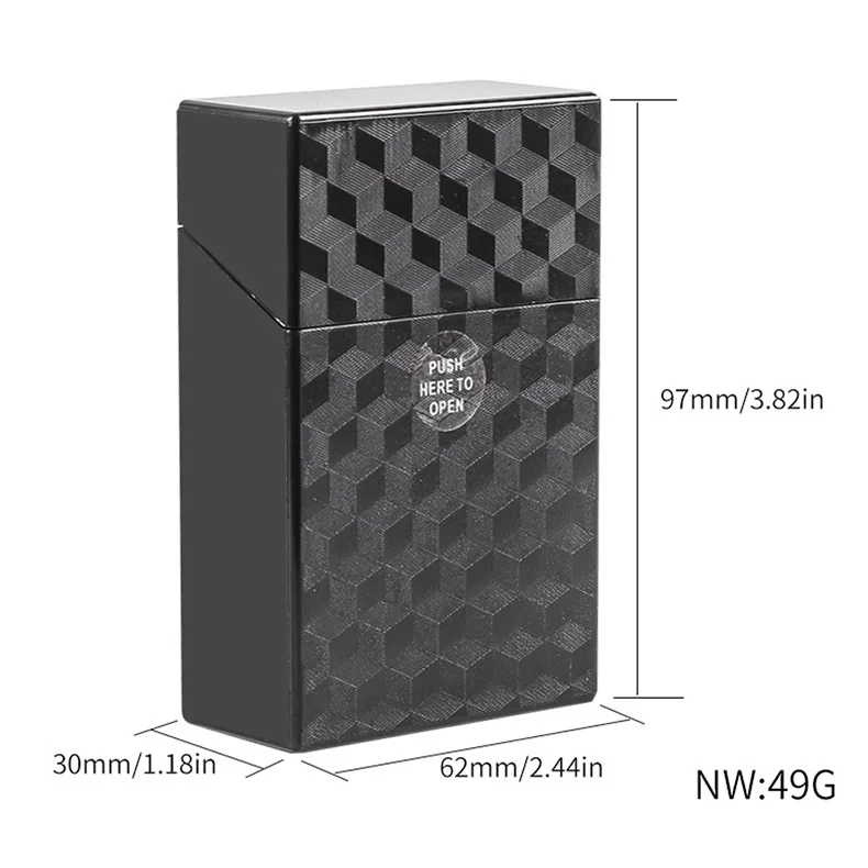 XY105CCP04 New Design Cigarette Case Household Grid Design 20pcs Capacity Cigarettes Tobacco Smoking Accessories