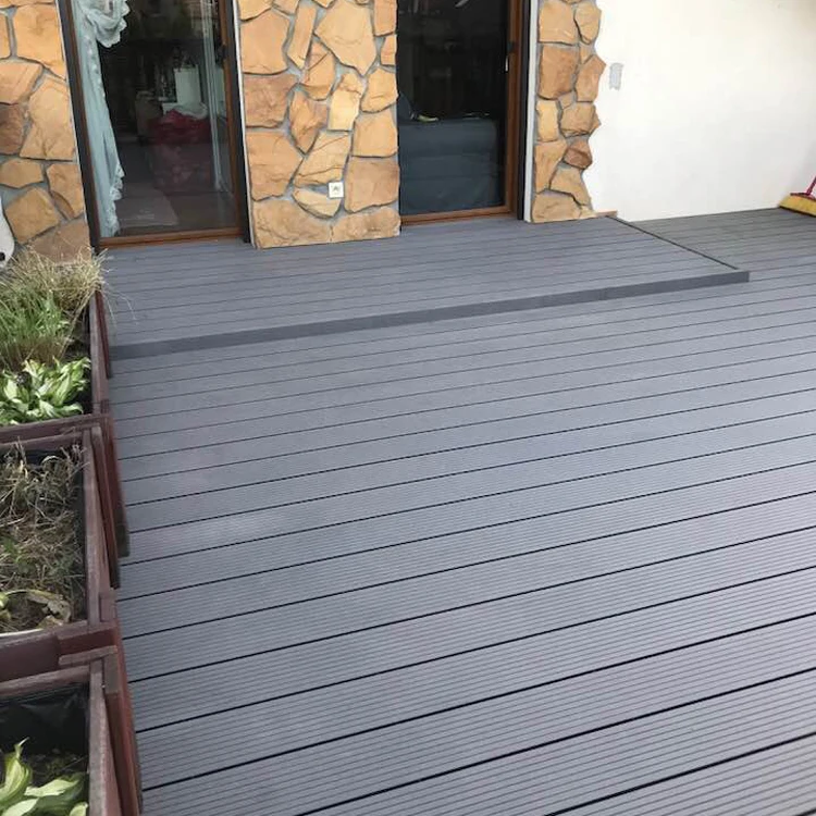 Garden landscaping decking wooded plastics decking hollow floor WPC Decking board