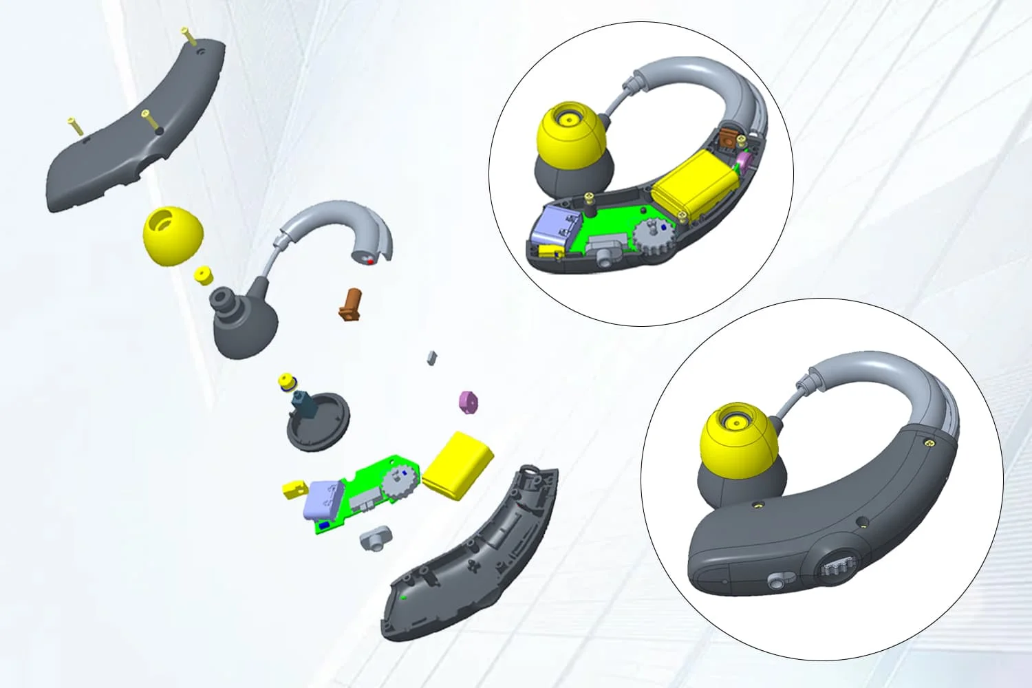 Hearing Aids 12 Channels RIC Medical Mini Wireless Ear Deaf Amplifier Manufacturer Hearing Aids Rechargeable