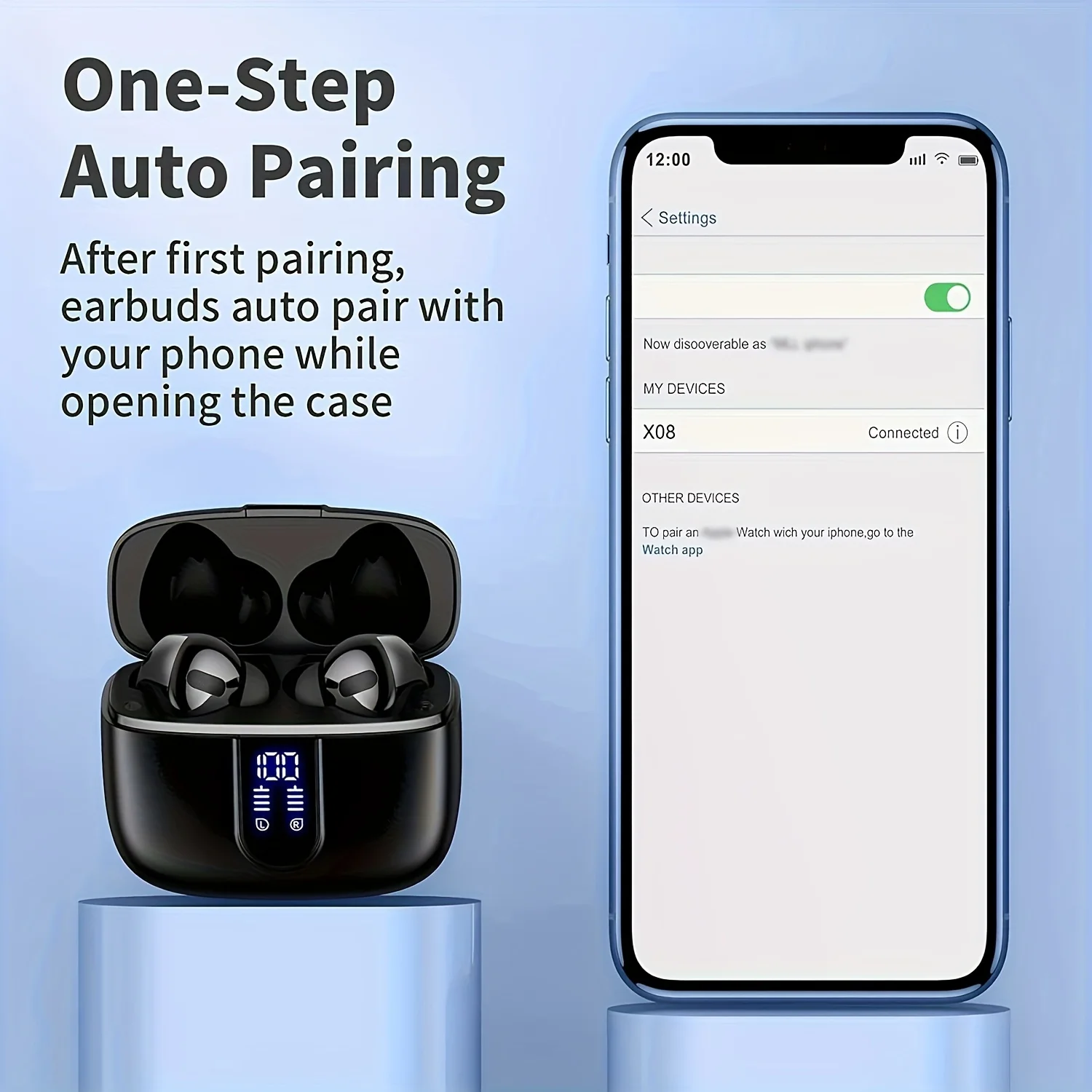 Lifebee X08 TWS умное сенсорное управление Беспроводная зарядная площадка для зарядки в ухо шумоподавление V5.0 водонепроницаемый