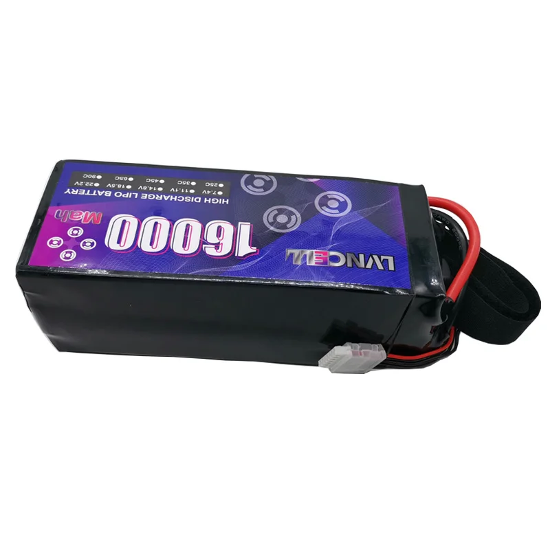 Аккумуляторная батарея 25C 6S 22 2 V Lipo 16000mAh 16Ah для радиоуправляемого дрона вертолета защиты