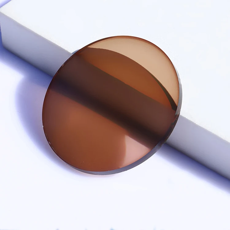 High Quality 1.61 Index Photochromic Transition Single Vision Optical Lenses Color Grey Brown Pink Purple Blue