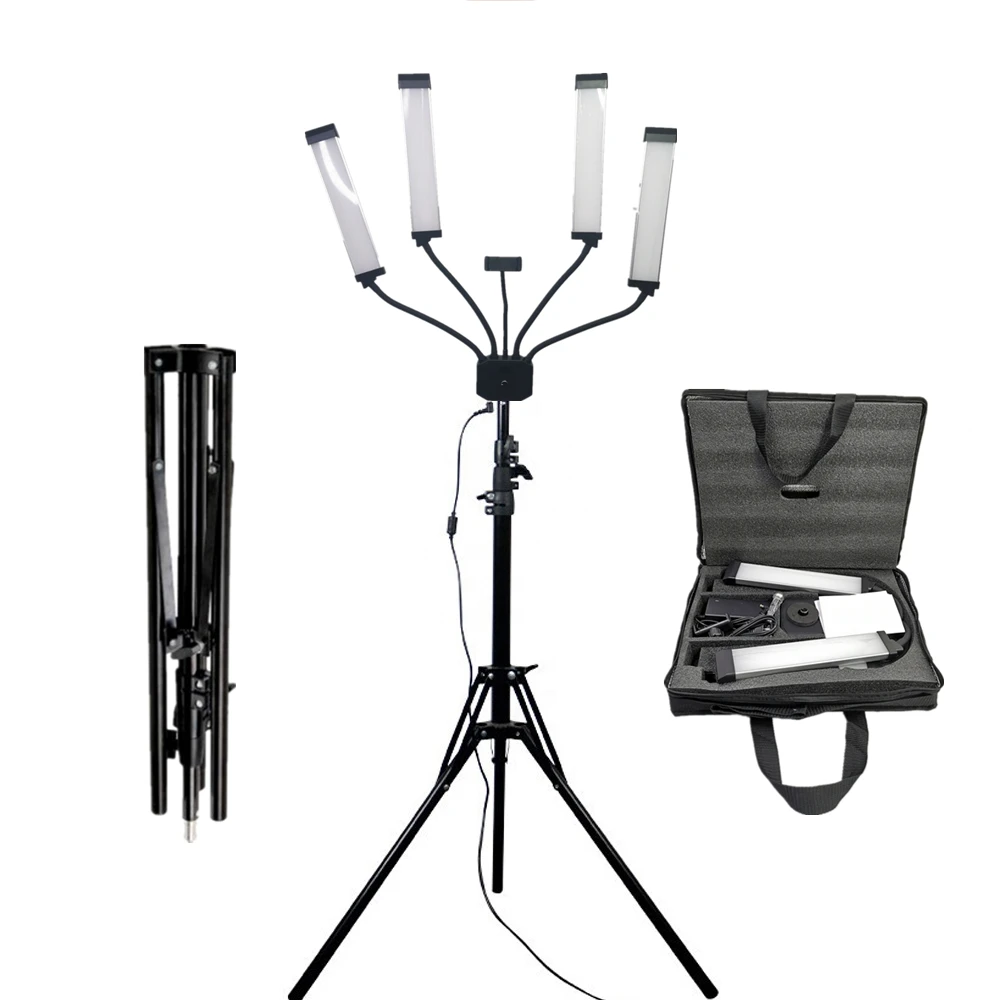 Professional Four Arms Led Ring Light Photo Lighting Video Fill Light Led Makeup Lamp Studio Live Broadcast Lamp