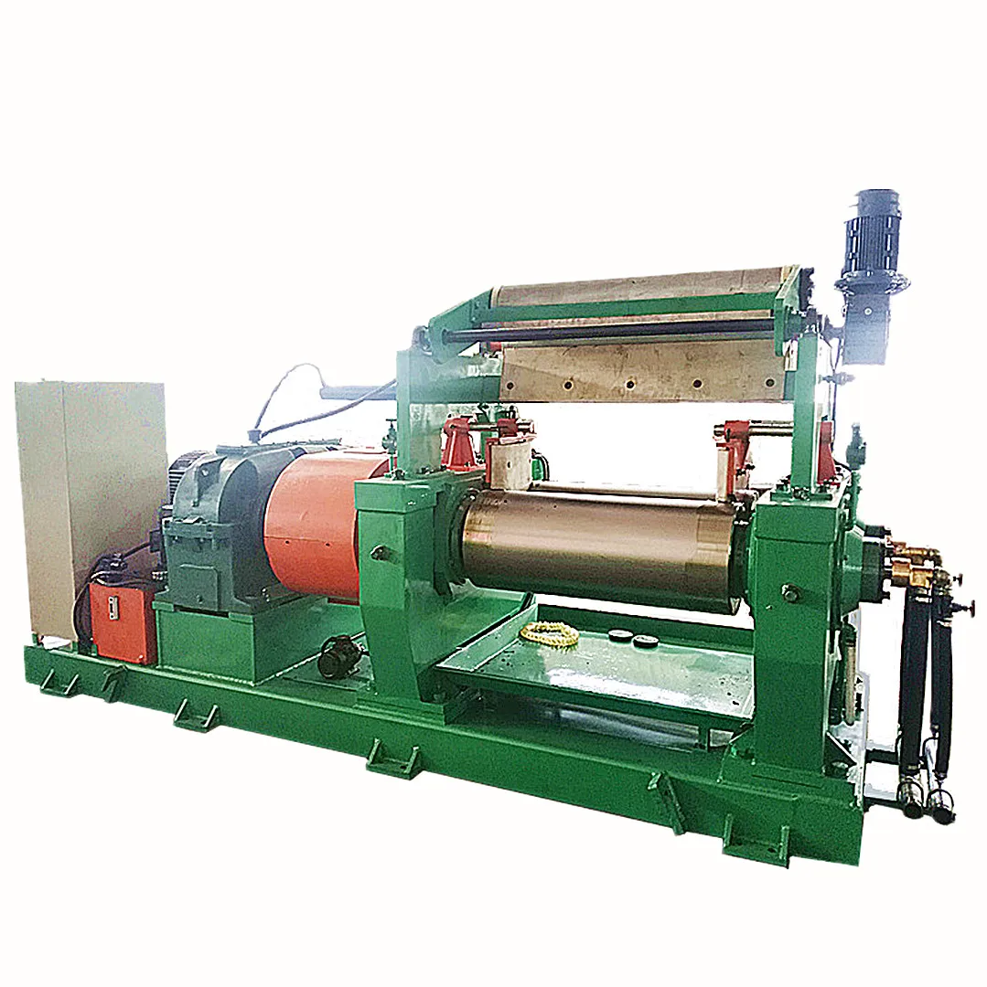 Two Roll Type Rubber Mixing Mill with Stock Blender