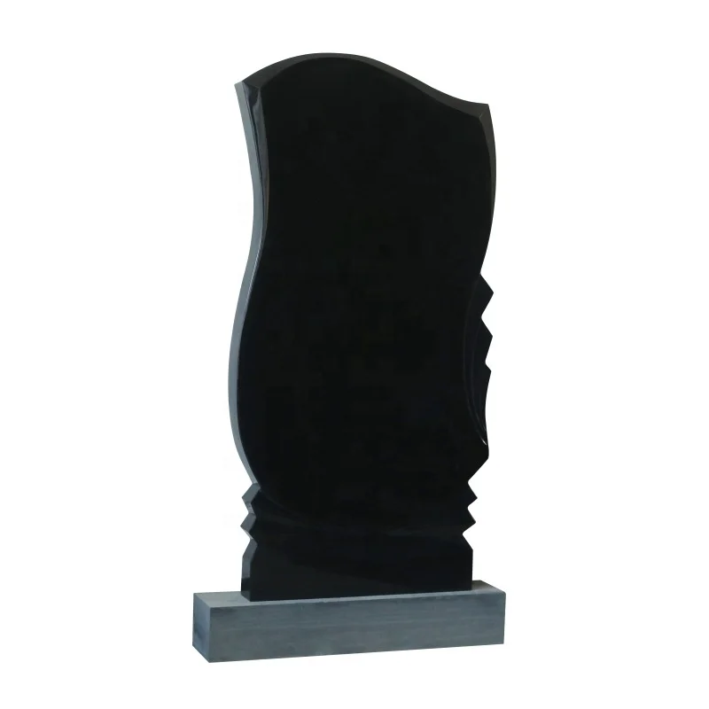 Hot sale black marble japanese tombstone monuments baby halloween tombstone prices black custom muslim tombstone headstone
