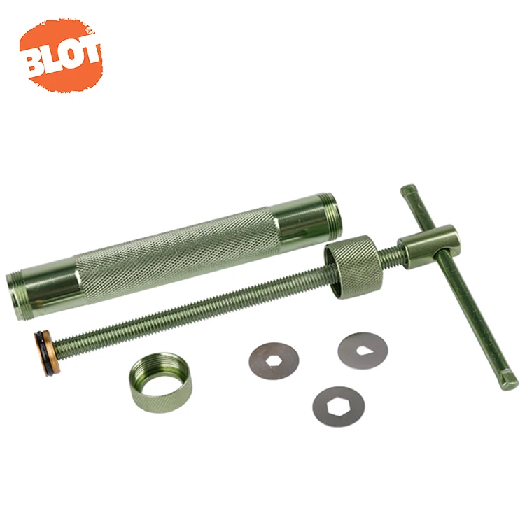 BLOT JR3-5A 20 Shapes Green Color Pottery Tools Gun Metal Clay Extruder For Decoration
