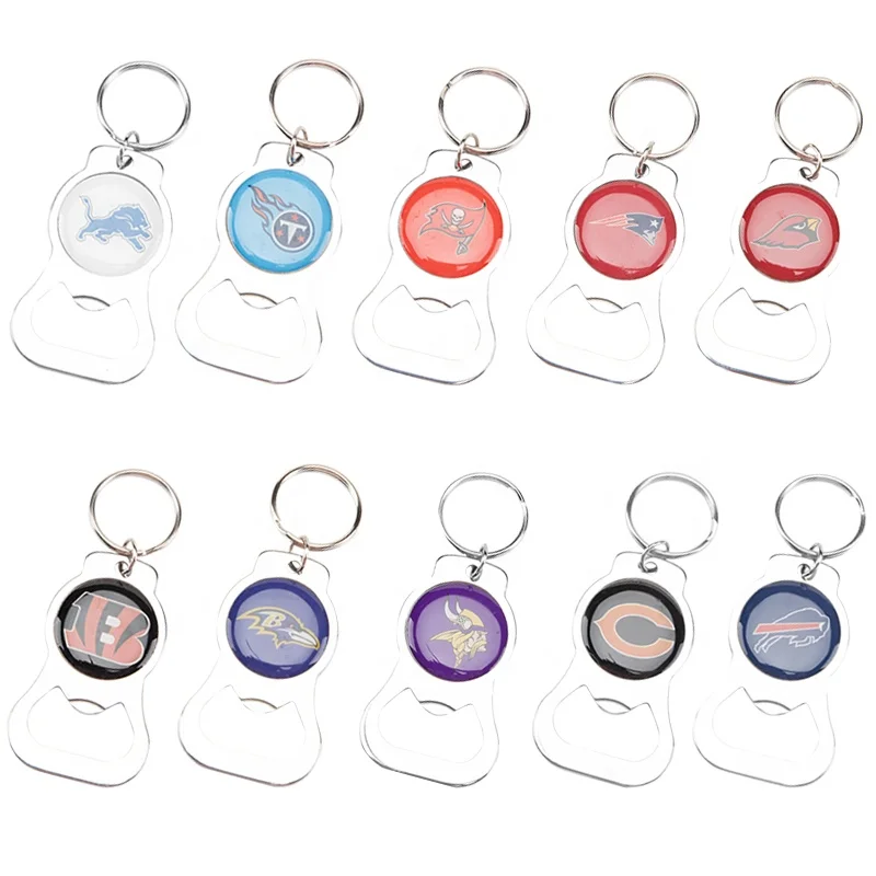 Multifunctional Open Soda & Water Plastic Caps Can Beer Bottle Opener Custom Keyring Bottle Opener