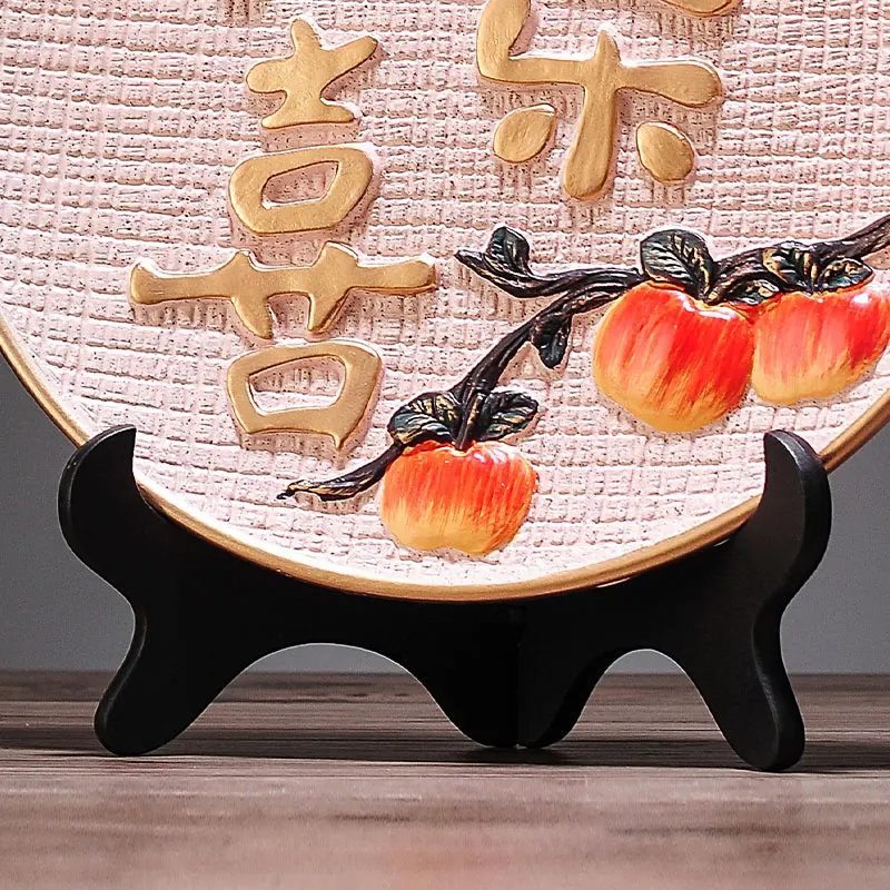 New Chinese Wind Home Decor Peace Joy Arrangement for Living Room and Entryway Elegant Chinese Furnishings
