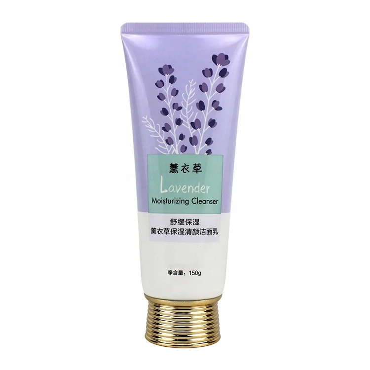 
Customized 100ml Offset Printing Empty Cosmetic Plastic Hand Cream Soft Packaging Facial Cleanser Tube 