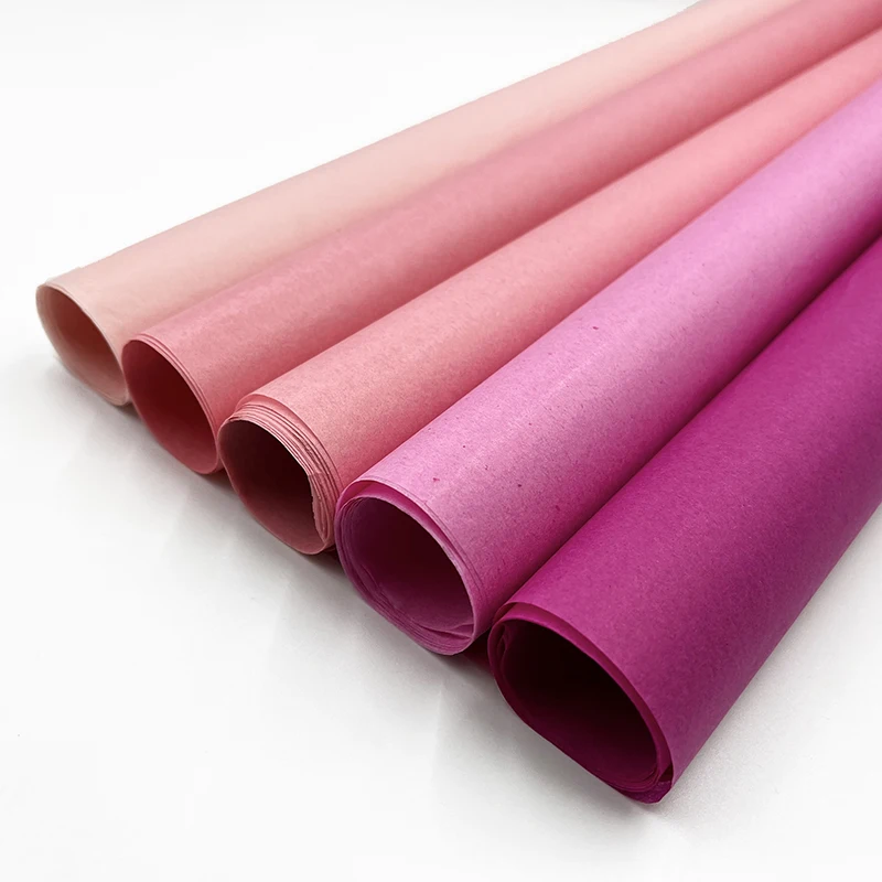 Custom eco friendly One Side clothes wrapping paper 14g color green gift paper wrapping packaging wrap paper for cloth