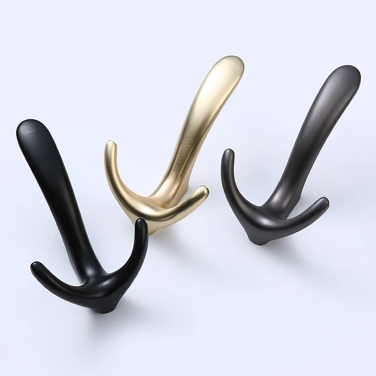 Heavy Duty Zinc Alloy Hook Bathroom Coat Single Hook Zinc Alloy Wall Mounted Hat Hanger Hook