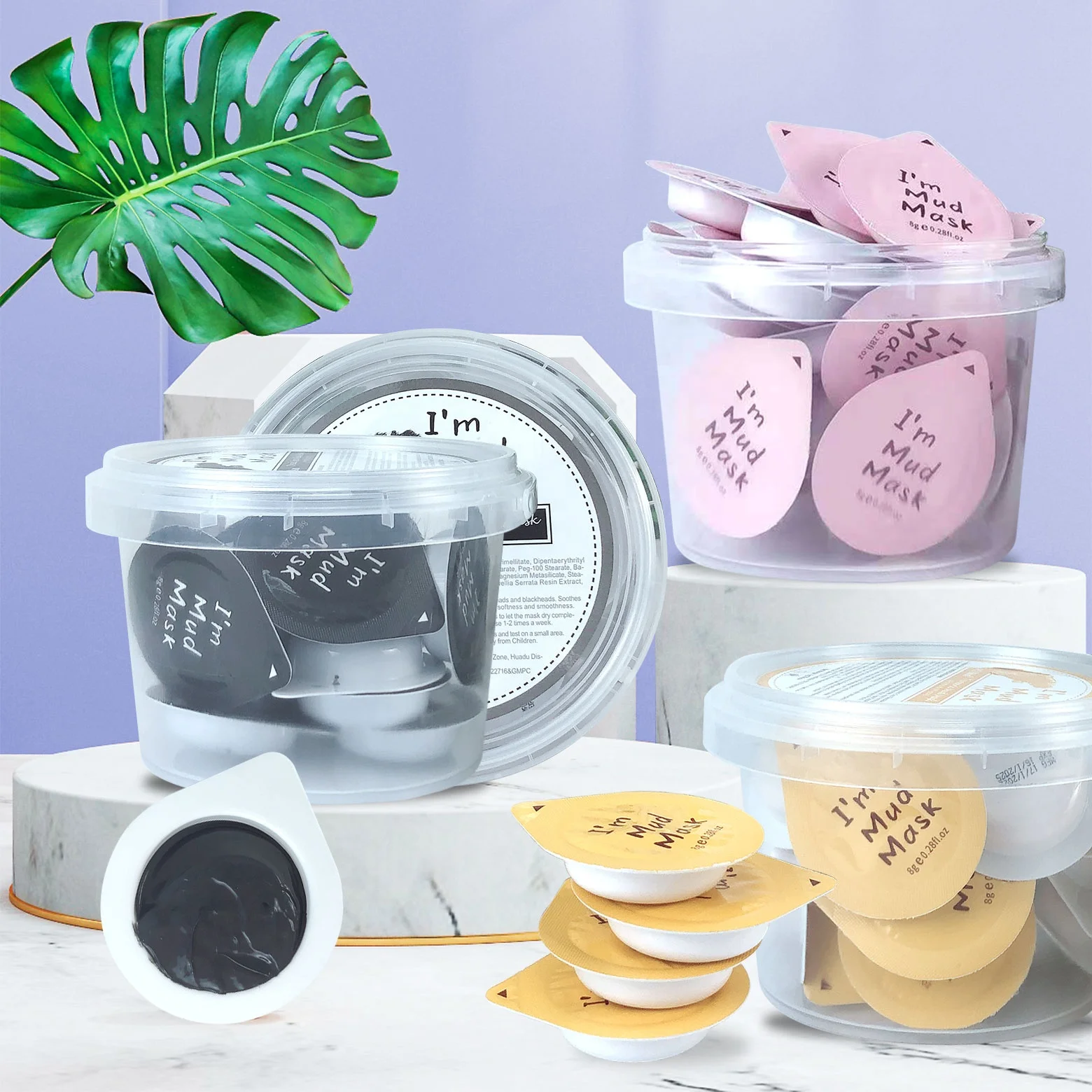 Best Selling Whitening Rose Powder Face  Mask Kaolin Clay Care Cleansing Acne Whitening Clay Mask