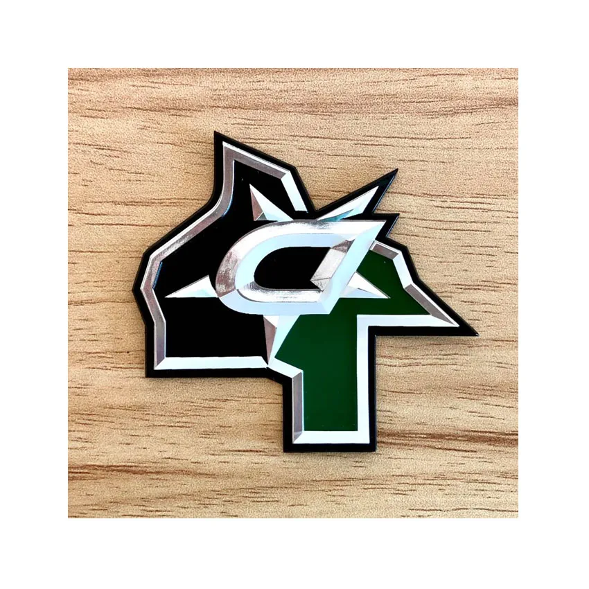 
Логотип бренда Высокое качество напечатанный на заказ 3D логотип теплопередача силикона для футболки 