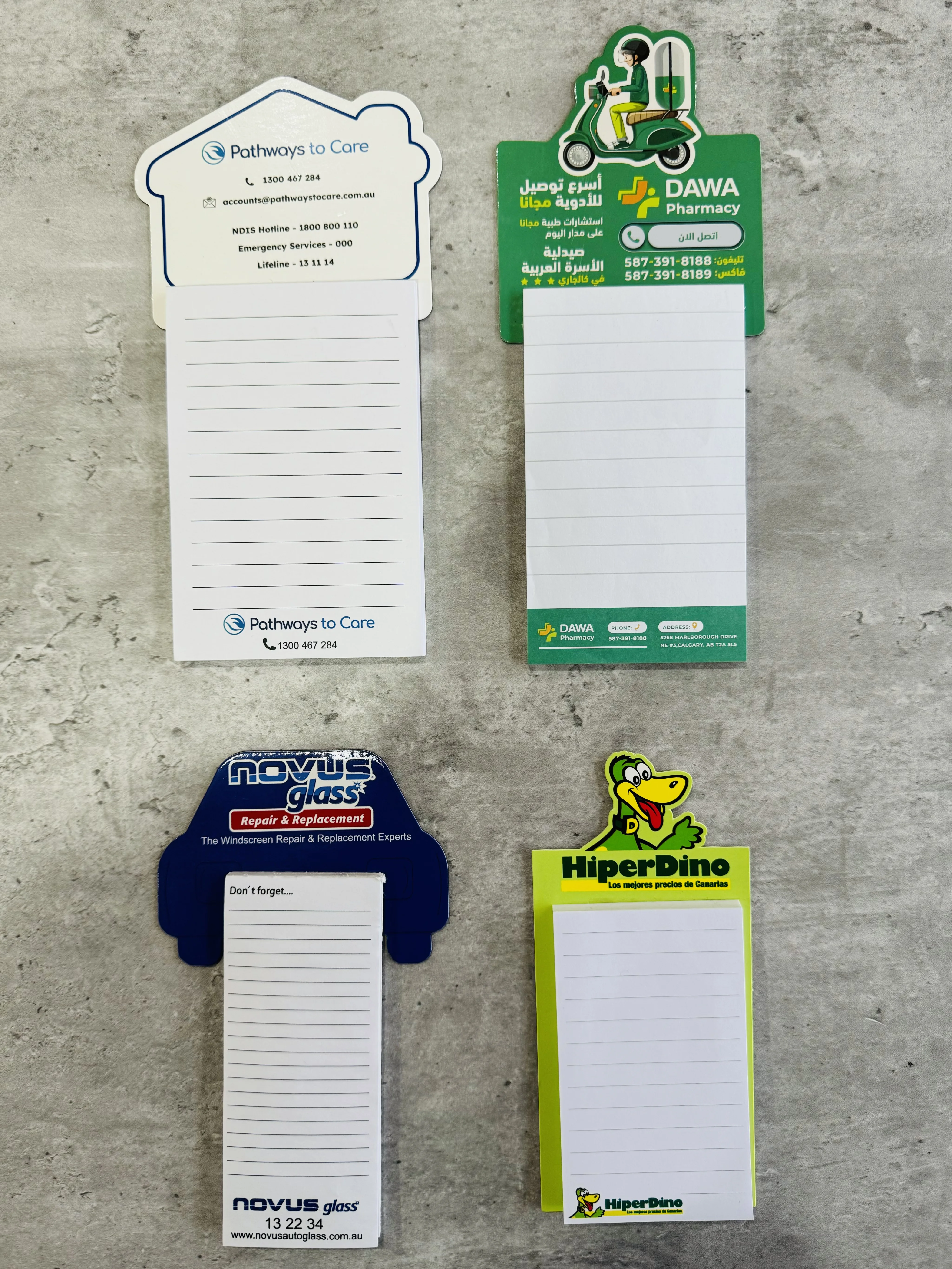 Custom 30-Page Shopping List Note Pad Loose Leaf Magnetic Fridge Magnet Writing School Paper Real Estate Sticky Notepads Gift