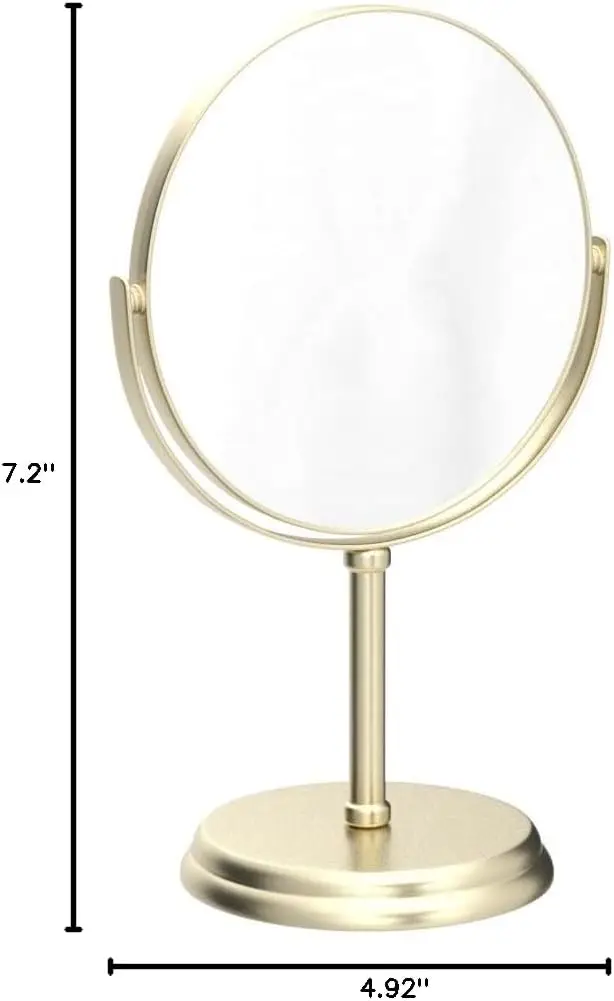 Hot Sell Standing Mirror for Shaving 360 Rotate Round Oval Mirror Wholesale Bedroom Table Mirror for Women Makeup