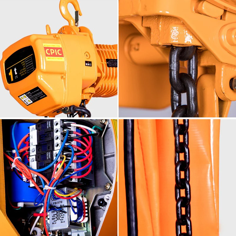 Chain pull lift with hook electric trolley ring chain block electric hoist