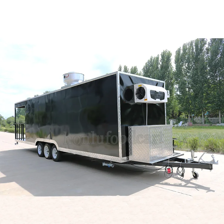 Hot selling mobile food cart franchise truck trailer for