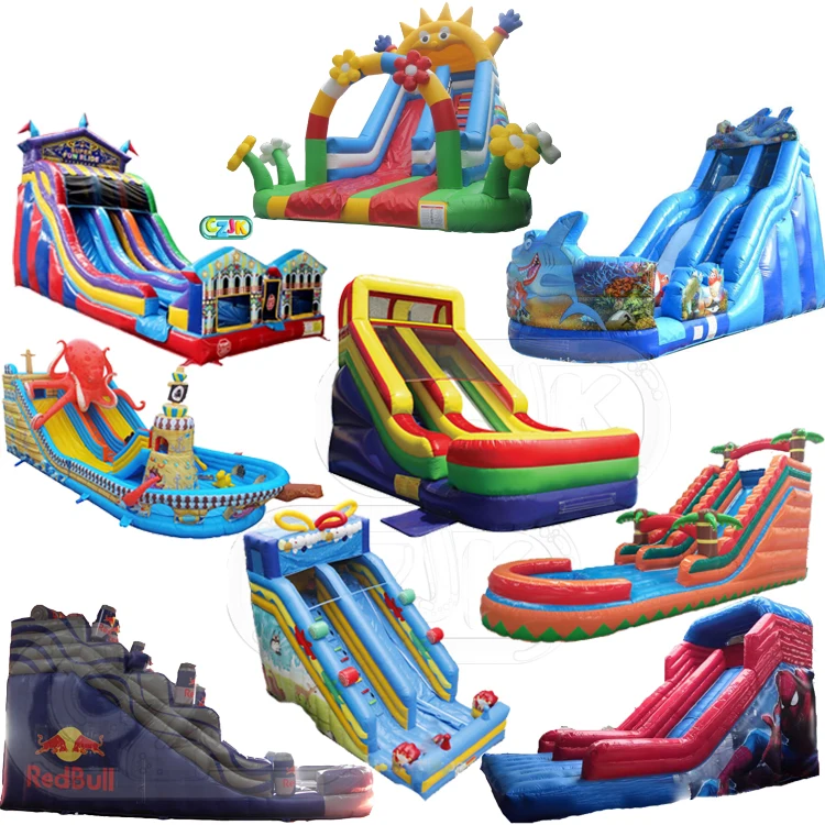 hot sale commercial popular party rental inflatable 5 meter water slide for sale
