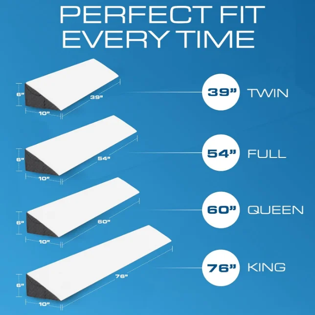 Bed Wedge Pillow For Headboard Bed Gap Filler Noodle Mattress Wedge Pillow Triangle For Sleeping To Fill The Gap