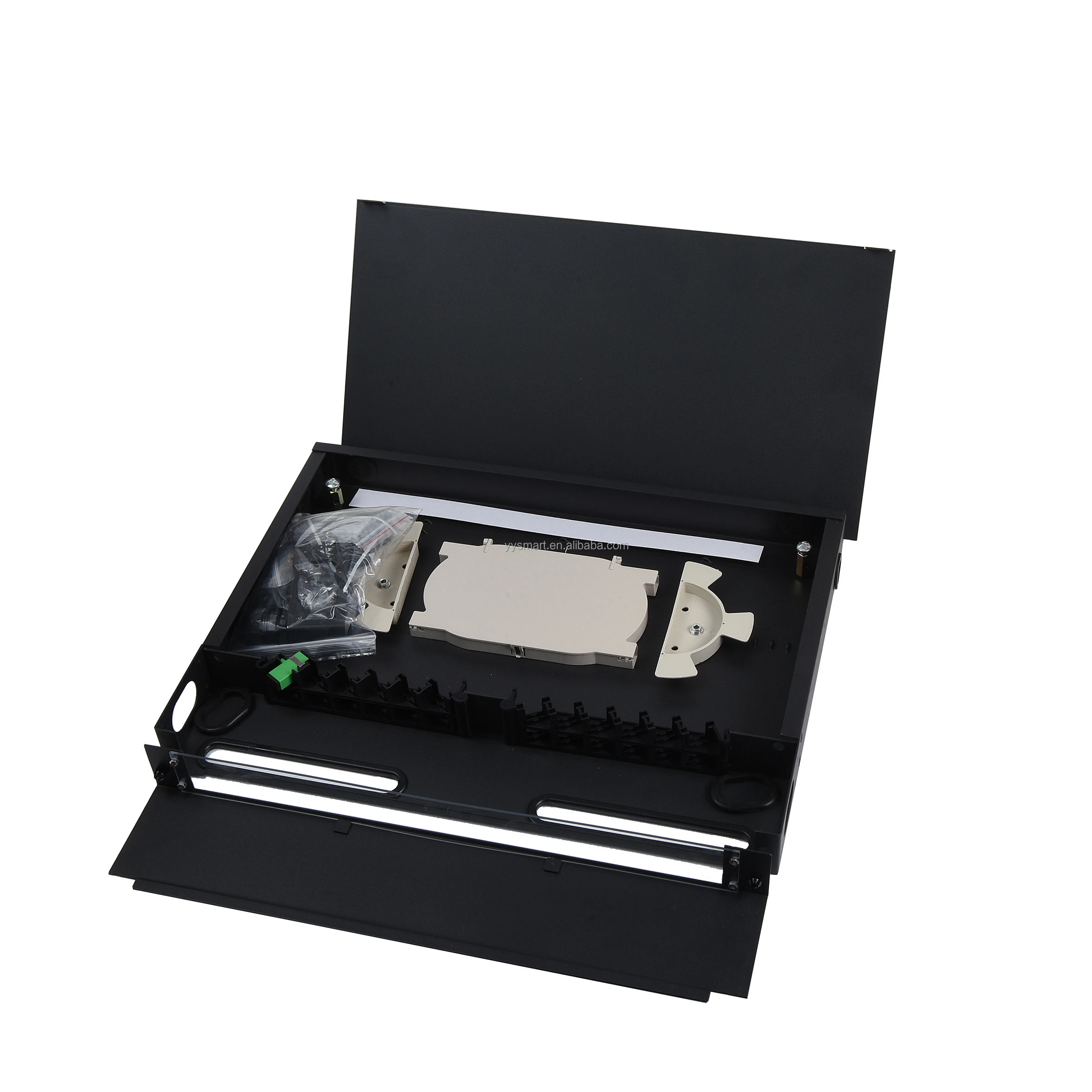 Sliding Fiber Optic Patch Panel 19' 1U ODF rack 24 48 96 144 core optical terminal box